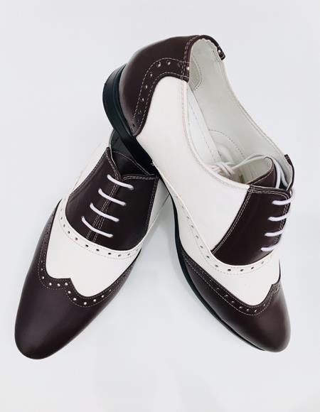Leather Shoe Alberto Nardoni Leather Upper Two Toned