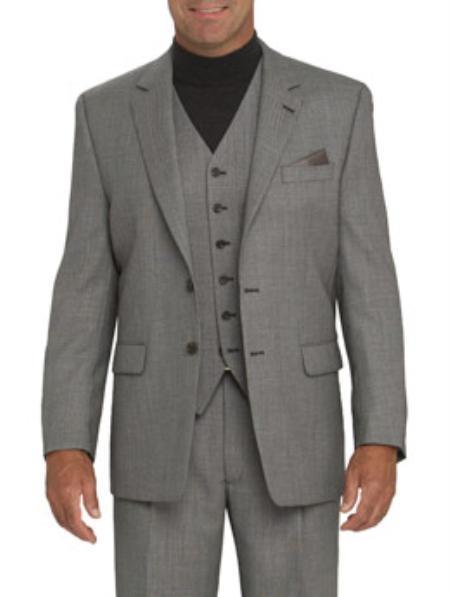 Mix and Match Suits Men's Suit Separates Wool Fabric Gray Suit By Alberto Nardoni Brand