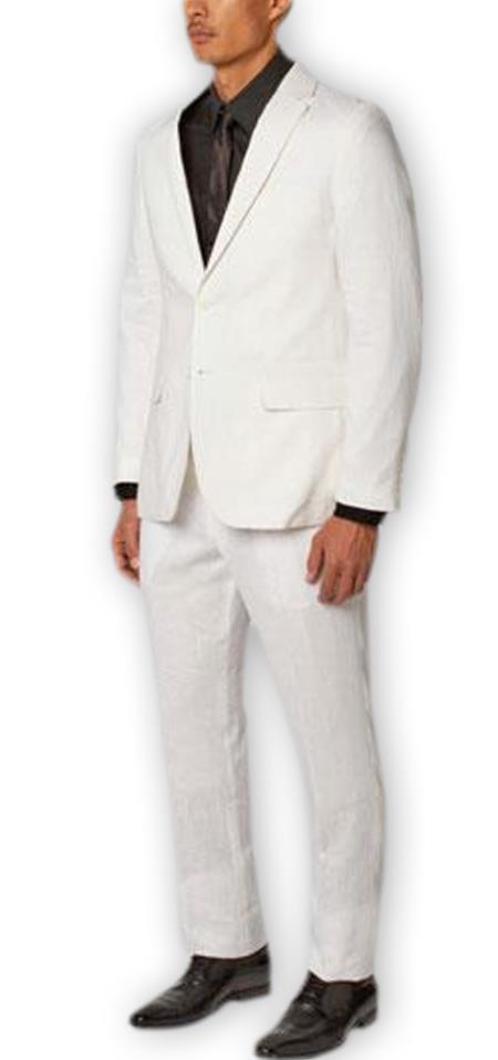Mix and Match Suits Men's Suit Separates Wool White Suit By Alberto Nardoni Brand