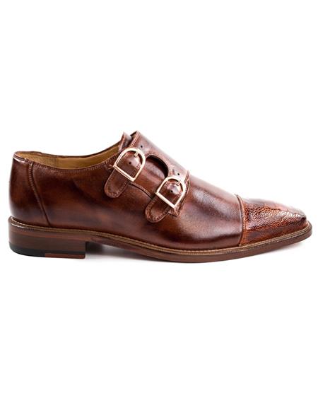 Men's Brown Shoe Brandy Authentic Genuine Amico Dress Shoes