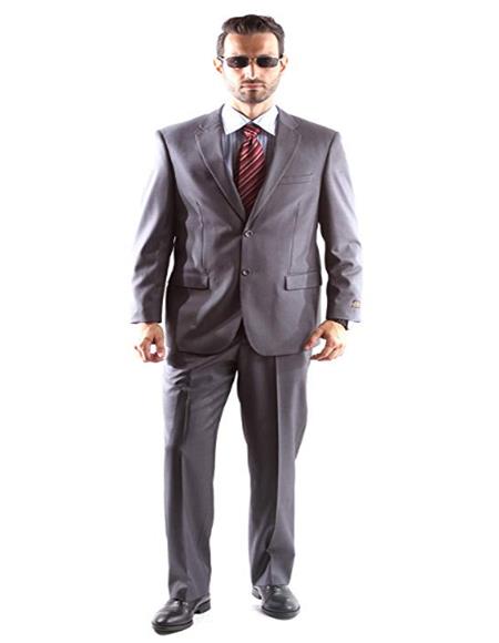 Brand: Caravelli Collezione Suit - Caravelli Suit - Caravelli italy Men's Two Button Dress Suit Gray