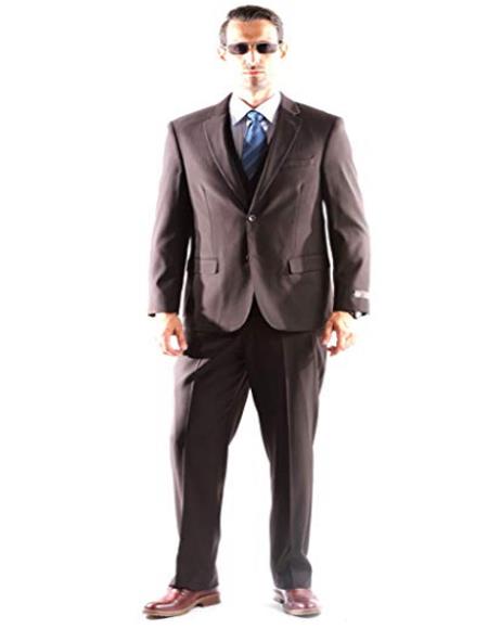 Brand: Caravelli Collezione Suit - Caravelli Suit - Caravelli italy Caravelli Men's Two Button Pinstripe Dress Suit