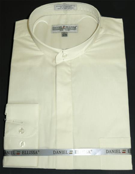 Daniel Ellissa Men's French Cuff Shirt Creme