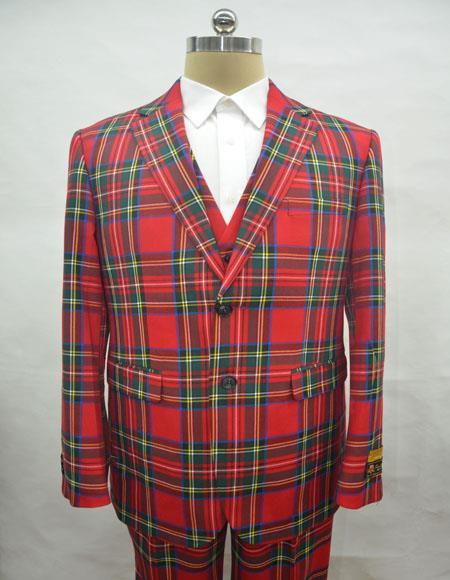 Style#-B6362 Men's Red Christmas Party Blazer