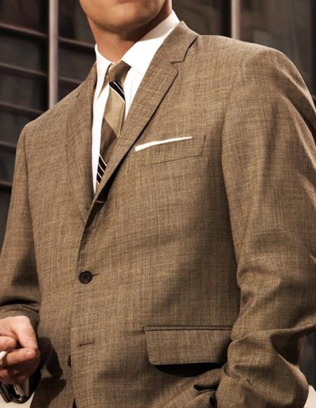 Men's Don Draper Light Grey Suit Costume