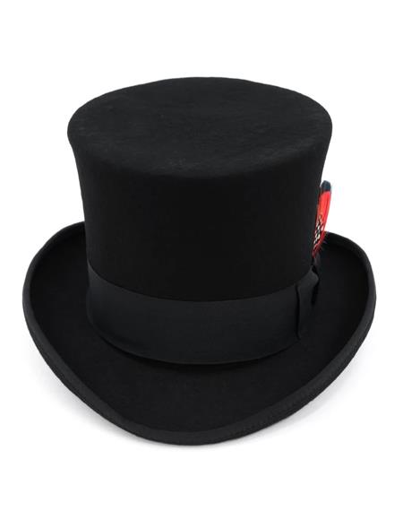 Elegant Top Hat ~ Tuxedo Hat - Black