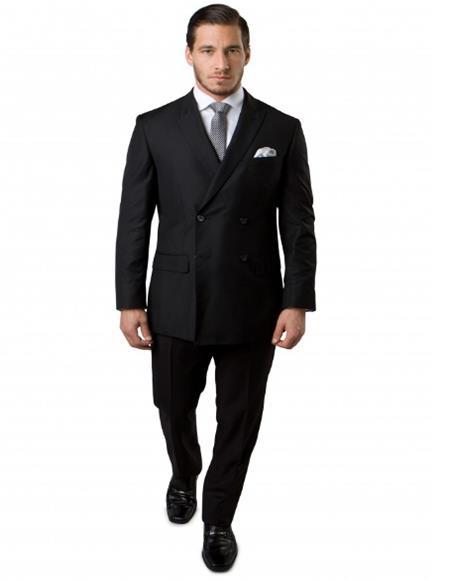Graduation Suit For boy / Guys Solid Navy