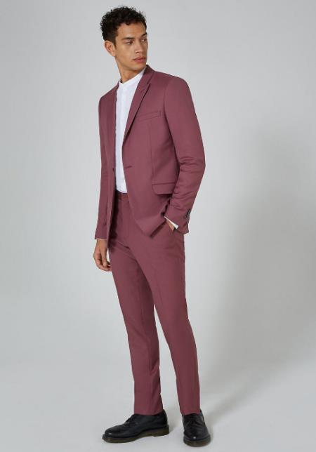 Mauve Color Men's Suits