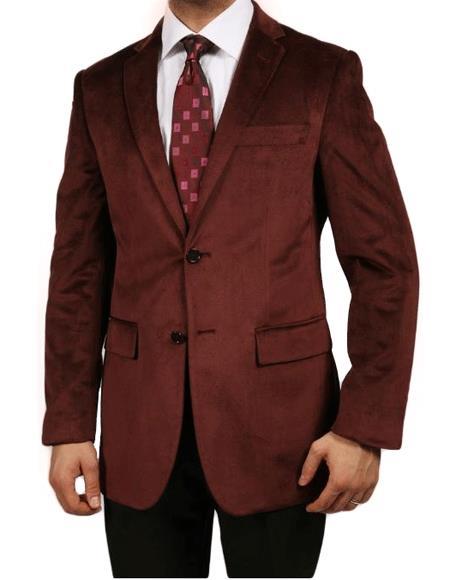 Men's Burgundy ~ Maroon ~ Wine Luxurious fully lined Jacket