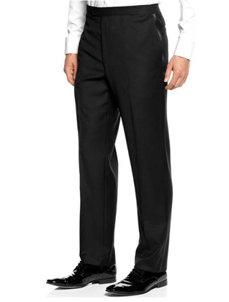 Men's New Slim Fit Black Tuxedo Men's Tapered Men's Dress Pants