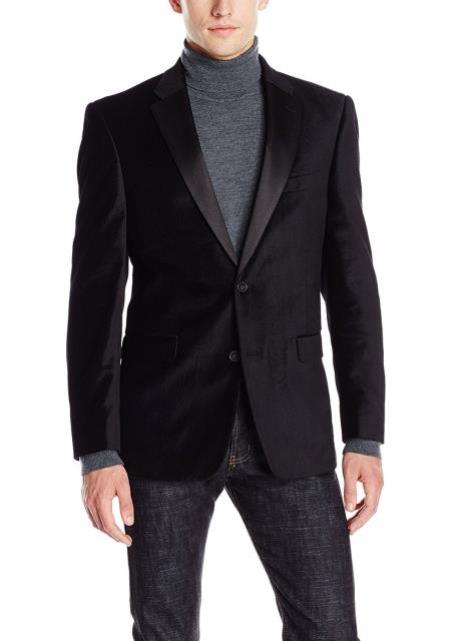 Cheap Priced Black Big And Tall Men's blazer Clearance Velvet ~ velour Men's blazer Jacket / Sport Coat