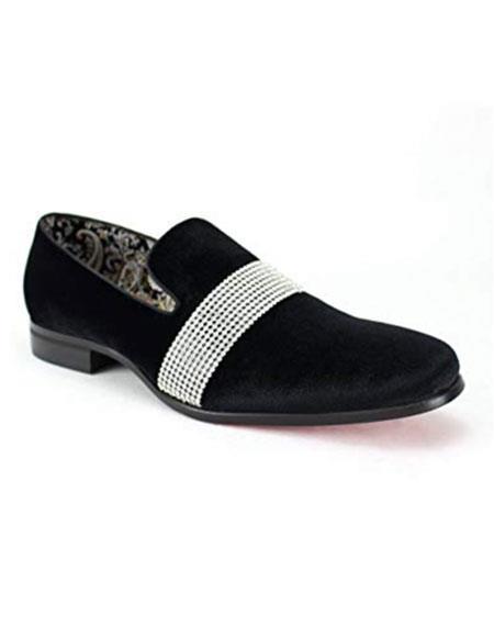 Mens Velvet Loafer Mens Black Velvet ~ velour Men's blazer Jacket Dress Slip on Stylish Dress Loafer ~ Shoe