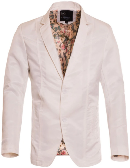 Men's Slim Fit Western Blazer Sport Coat White Sacos Vaqueros Para Hombre