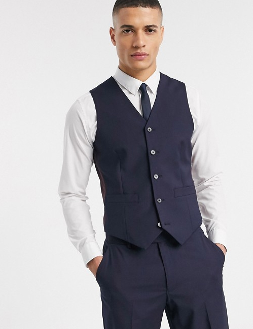 Men's Suit Vest + Navy (Vest and Pants)