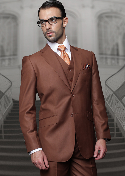 Men's Copper Suit Plus Size Men's Suits For Big Guys