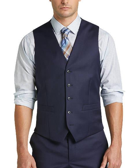 Blue Five Button Besom pocket Suit 