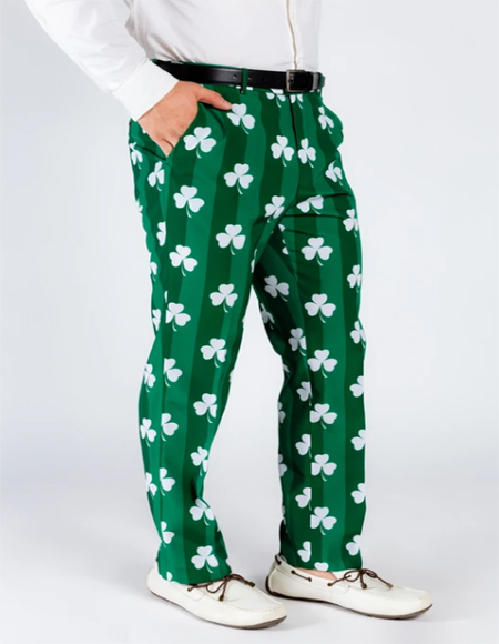 Green Floral pants