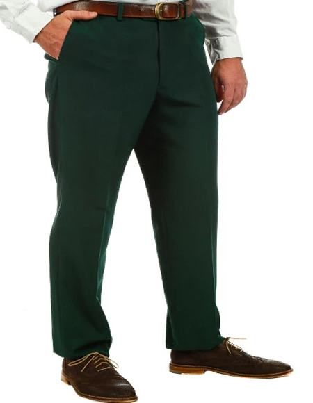 Men's Hunter Green Suit Pants