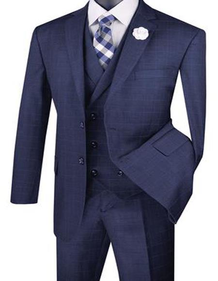 Big And Tall Solid Color Men's Plus Size Men's Suits For Big Guys