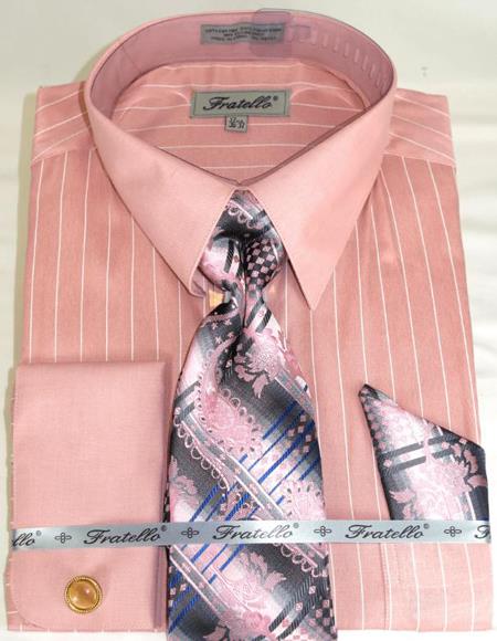 Pink Colorful Men's Dress Shirt