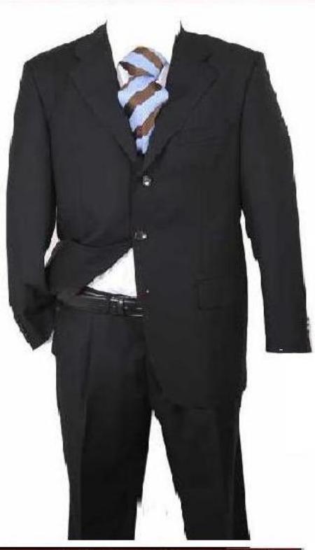 Funeral Attire - Funeral Outfit - Funeral Clothes Notch lapel posing center vent Funeral Suit