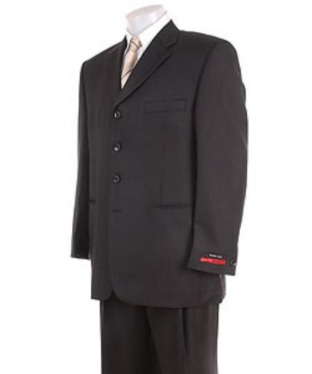 Funeral Attire - Funeral Outfit - Funeral Clothes solid pattern with big and tall Funeral Suit