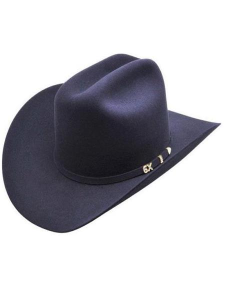 Serratelli 6X Amapola Black 4'' Brim Western Cowboy Hat all