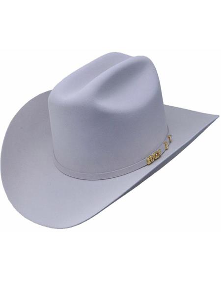 Serratelli 100X EL Comandant Platinum 3 1/2'' Brim Western Cowboy Hat all sizes