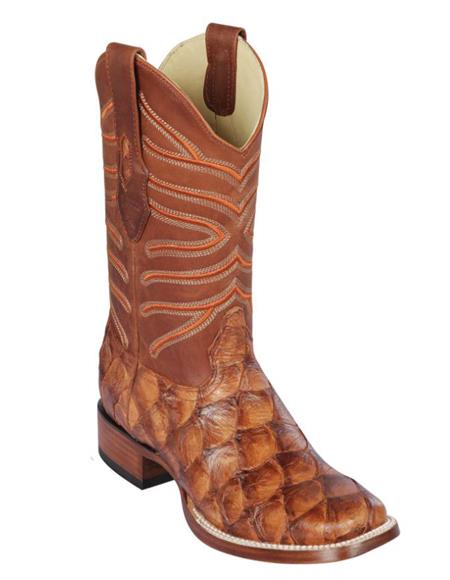 Botas De Pescado Los Altos Boots Pirarucu Cowboy Boots Chedron