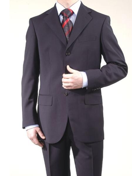 Cheap Plus Size Suits For Men - Big and Tall Suit For Big Guys Dark Navy