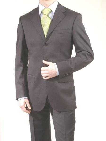 Cheap Plus Size Suits For Men - Big and Tall Suit For Big Guys Charcoal Gray