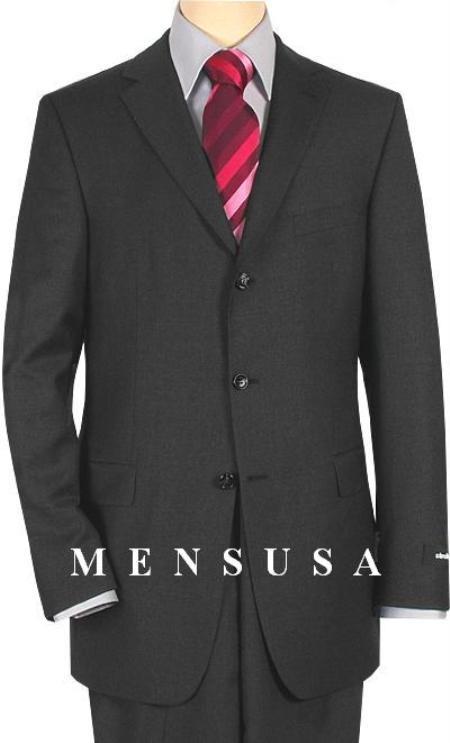 Cheap Plus Size Suits For Men - Big and Tall Suit For Big Guys Charcoal Gray