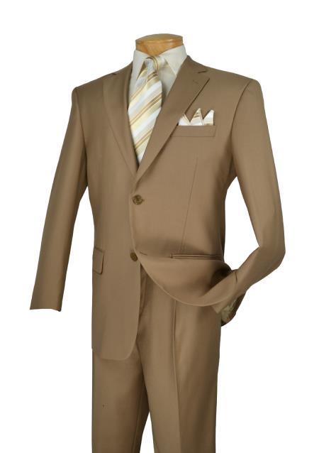 Cheap Plus Size Suits For Men - Big and Tall Suit For Big Guys Khaki