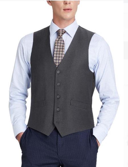 Men's Suit Vest Charcoal