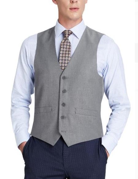 Men's Suit Vest Gray