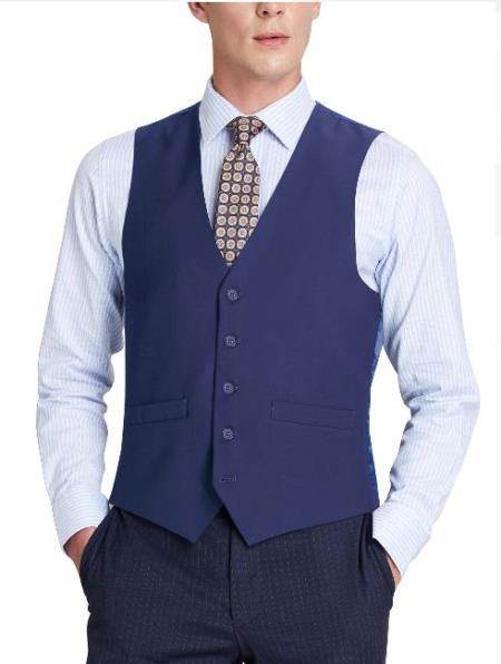 Men's Suit Vest Royal Blue