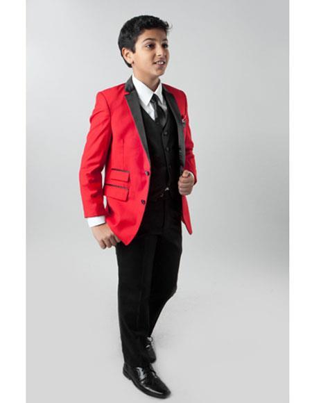 Suit For Teenager Red
