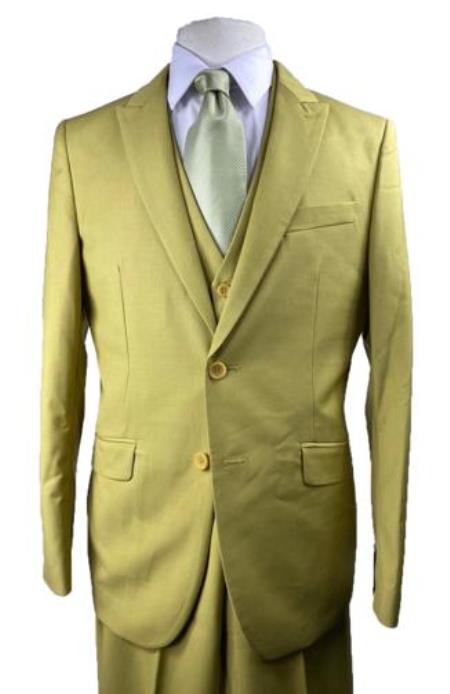 Mustard - Gold - Canary Mustard Color Suit