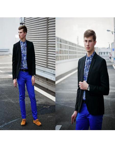 Man in Blue Suit Jacket and Black Dress Pants  Free Stock Photo