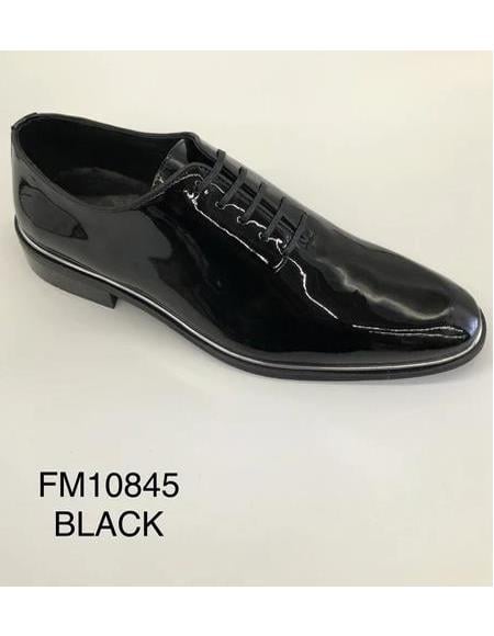 Tuxedo Shoes - Formal Shoes- Men's Wedding Shoe - Giovanni Testi 100% Patent Leather Shoes 