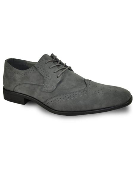 Men's Grey Tuxedo Shoes