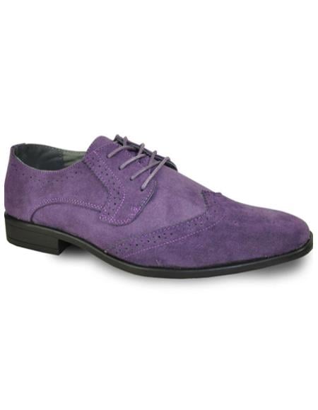 Men's Purple Tuxedo Shoes