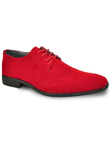 Men's Red Tuxedo Shoes