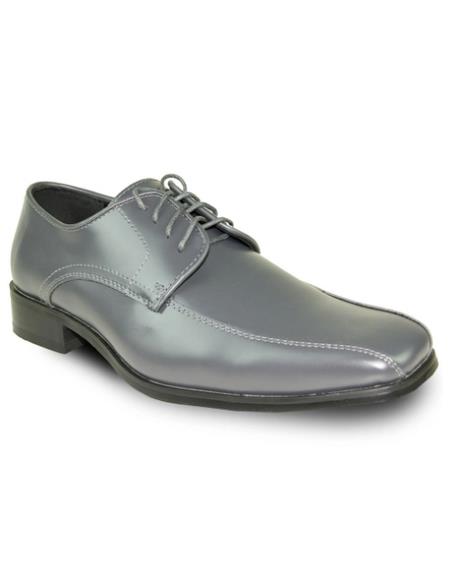Men's Iron Grey Matte Vangelo Tuxedo Shoes