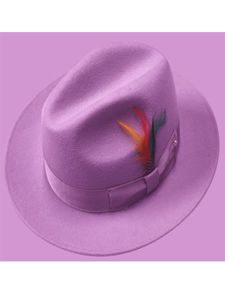 Men's 1920's Hats Untouchable Hat - Fedora Men's Hat Pink