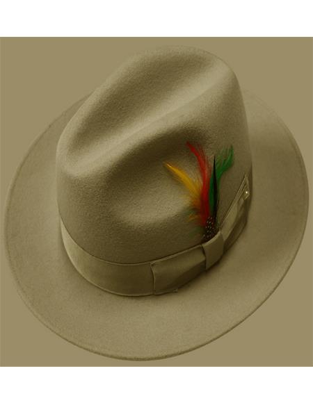 Men's 1920's Hats Untouchable Hat - Fedora Men's Hat Tan
