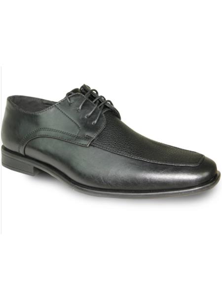 Men's Wide Width Dress Shoe Black Matte
