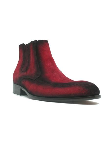 Men's KB478-107S Leather Suede Chelsea Boots