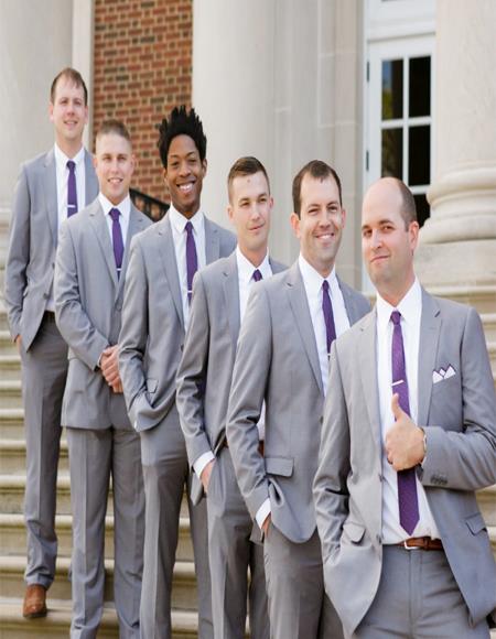 Groomsmen Suits + Shirt And Tie Color Package $125 (Slim Fit Or Modern Fit) - (Call Or Text Or Whatsup 3104300939 To Set Up Groups)