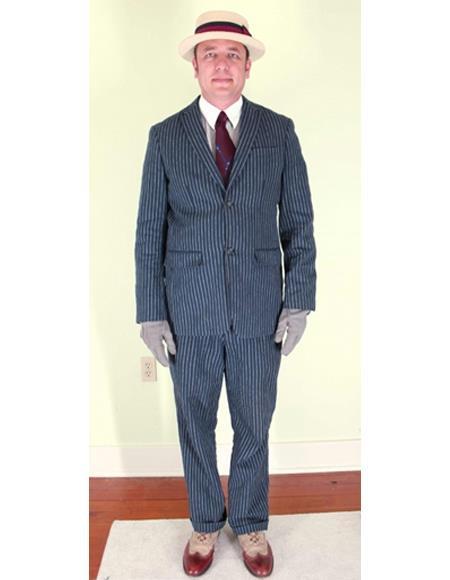 Harlem Nights Clothing - Suit + Hat + Shirt And Tie Blazer + Hat And Pants Included (As seen on the picture)